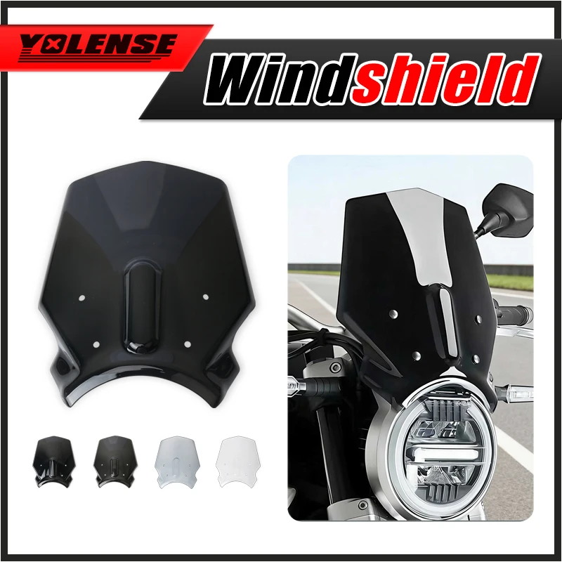 

Motorcycle Front Screen windshield Fairing Windshield For CB650R 19-23 CB1000R 18-19 Sport Wind Deflector Screen Bracket