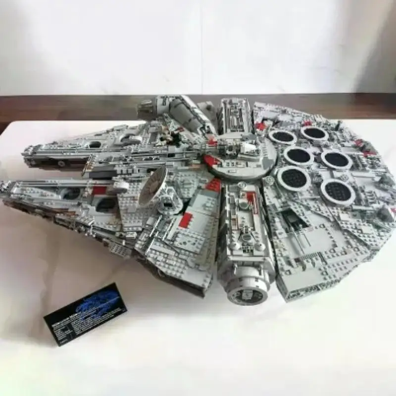 81085 Bricks The Large Millennium Ship Falcon Building Blocks Compatible 75192 05132 Toys For Kids 83226