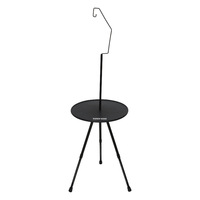 Outdoor Aluminum Alloy Folding Adjustable Lightweight Portable Small Table Camping Lamp Stand Simple Small Round Table