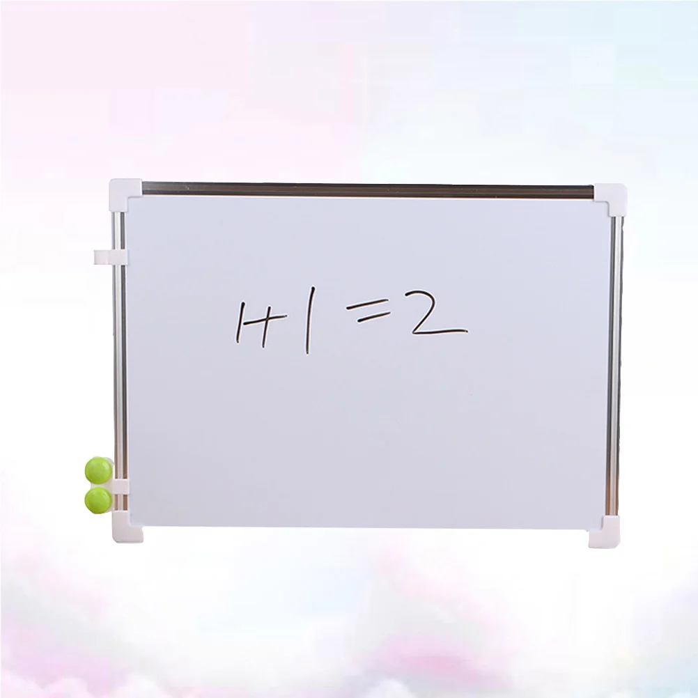 1 Stück doppelseitiges magnetisches Whiteboard mit magnetischen Aufklebern, Stift, Handschrift, Zeichnung, Message Board mit löschbarem Druckpinsel