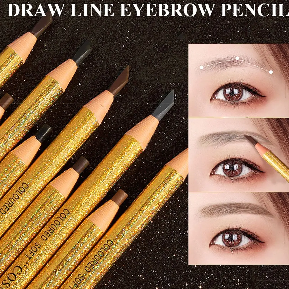 Maquilleur imperméable à l'eau tête Extra-fine Laser rehausseurs de sourcils yeux maquillage outils cosmétiques tirer ligne crayon à sourcils