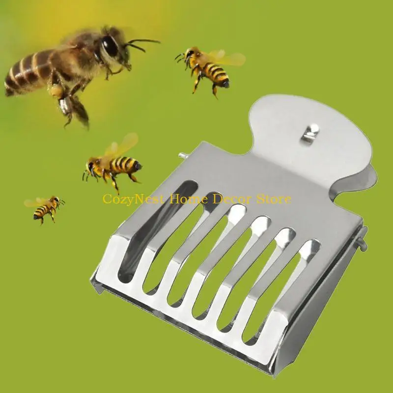 92MF 2Pcs Stainless Steel Beekeeping Queen Catcher Cage Marking Clip Beekeeper