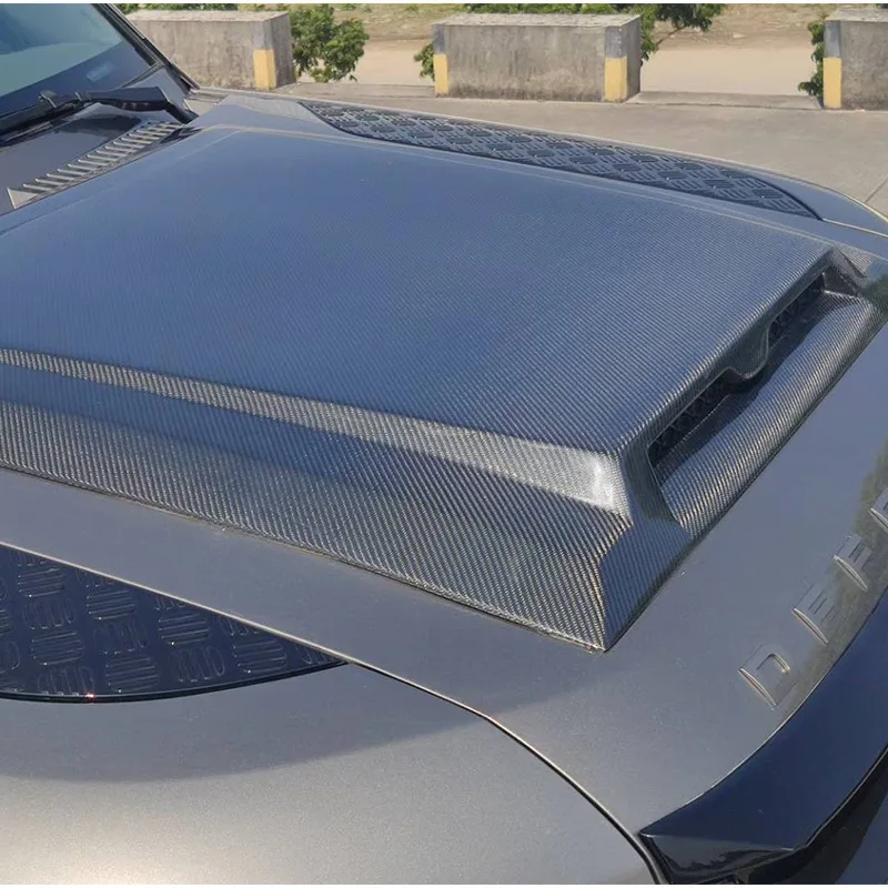 

Маленький капот двигателя из углеродного волокна для нового Land Rover Defender, модифицированный в отличном состоянии