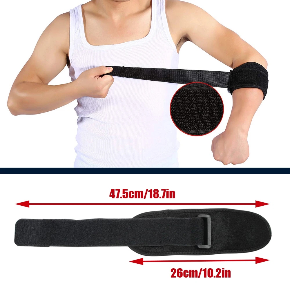 1Pcs Adjustable Tennis Elbow Support Guard Pads Golfer\'s Strap Elbow Lateral Pain Syndrome Epicondylitis Brace Cycling Running