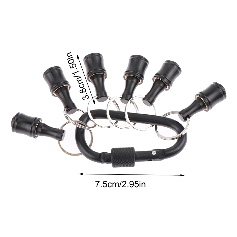 6Pcs/Set Bit Holder 1/4 Inch Hex Screwdriver Bits Holder Extension Bar Keychain Adapter Drill Bits Change Screw Bit Holder