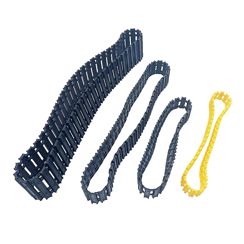 Simulated Rubber Track Thickened Snow Wheel Tracks DIY Model Accessories for Remote Controlled Excavator/Snow Tank/Off-roader