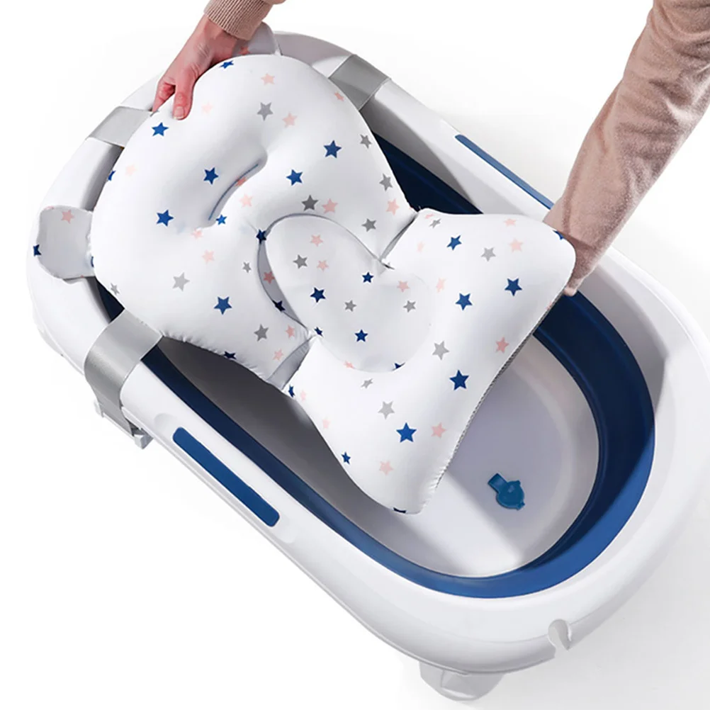 

Подушка для детской ванны, поддержка детской ванны, регулируемая губчатая подушка для новорожденных, коврик для сиденья для ванны, коврик для купания детей