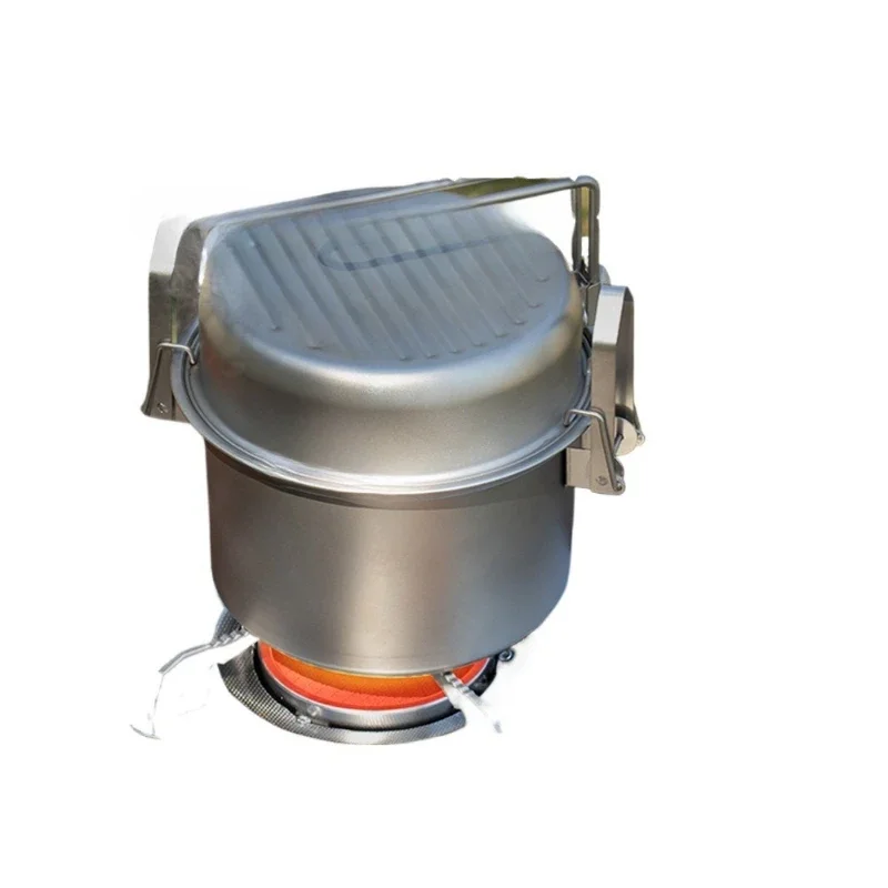 

304 stainless steel multi-functional cooking frying pan, rice cooking artifact, micro-pressure pan