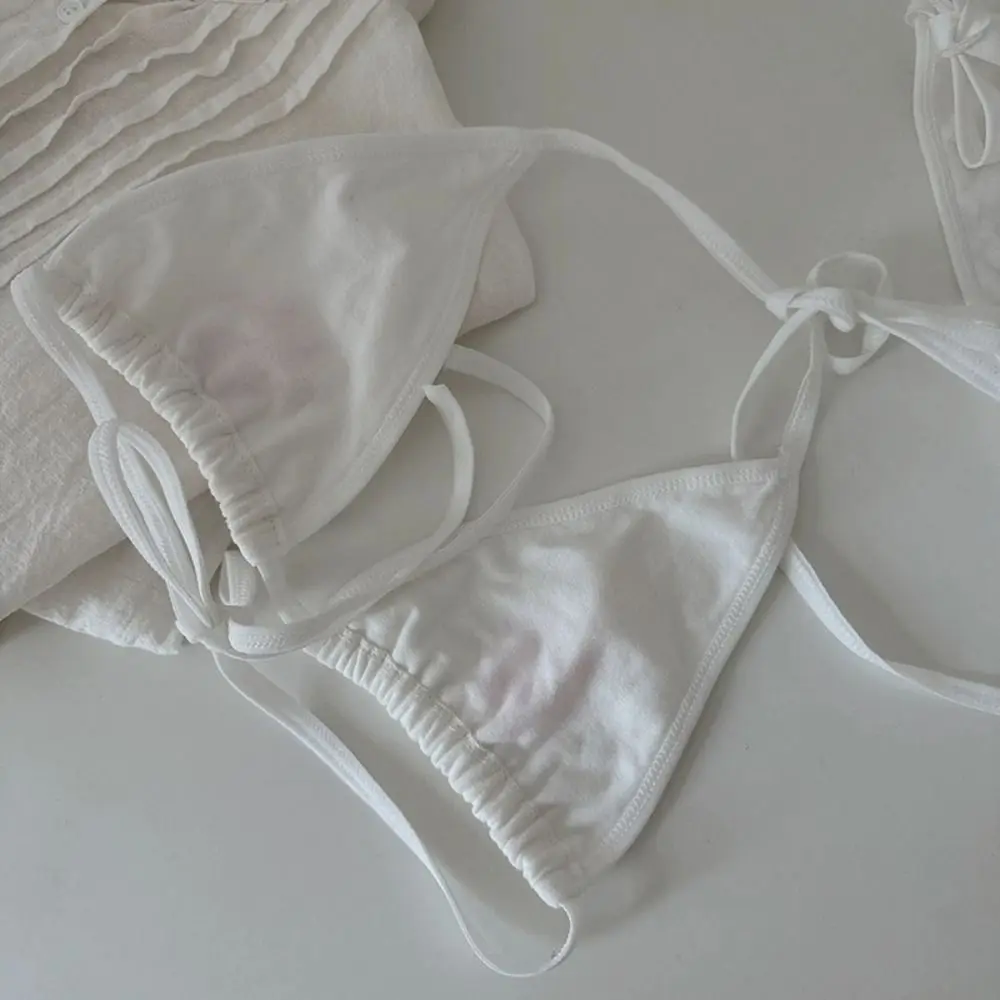 甘いレースアップブラパンティーセットビキニコスプレツーピース水着ビーチウェア服猫の足ランジェリー水泳