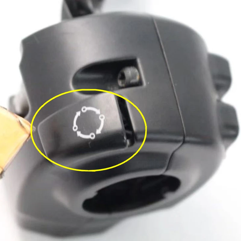 Applies to the left-hand multifunction toggle button (TRIP button) for Harley's new factory travel module, post-2014 Glide model