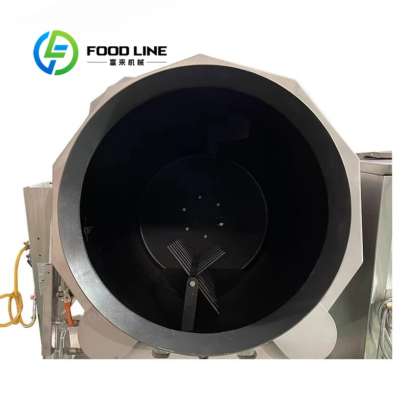 Customized Stainless Steel Automatic Rotating Wok Multifunctional Stir Cooking Robot for Commercial Kitchen Canteen
