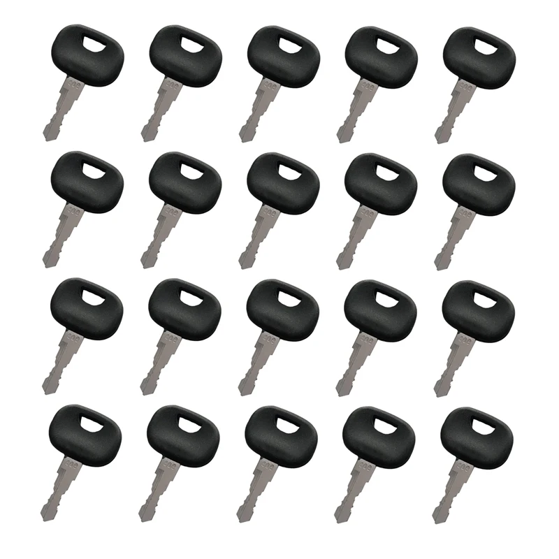 10221073 AT322699 20pc Ignition Key ELI80-0111 LW10288887 Compatible with John Deere 605C 655C 755C 950C 1050C