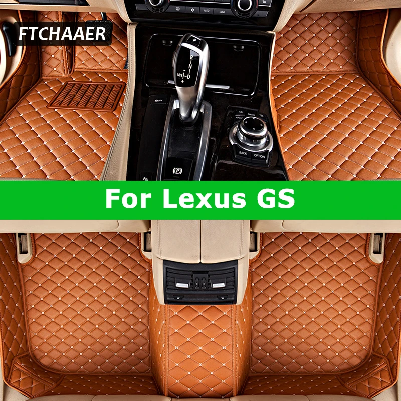 FTCHAAER Custom Car Floor Mats For Lexus GS GS200t GS250 GS300 GS350 GS430 GS450h GS460 Auto Carpets Foot Coche Accessorie