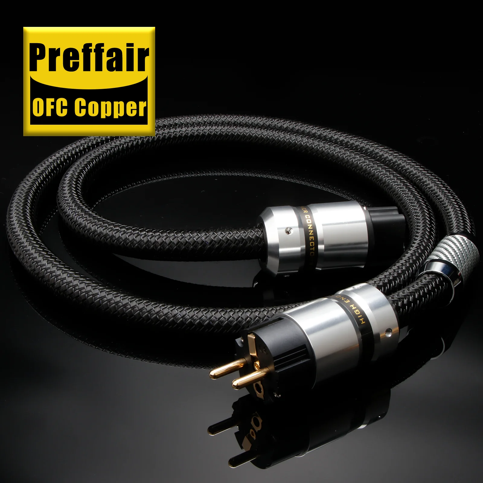

Preffair EU/US AC Power Cable C19 20A Schuko Audio power supply cable hi-end eu Shuko Power Cord 12AWG 3.2sq Cable