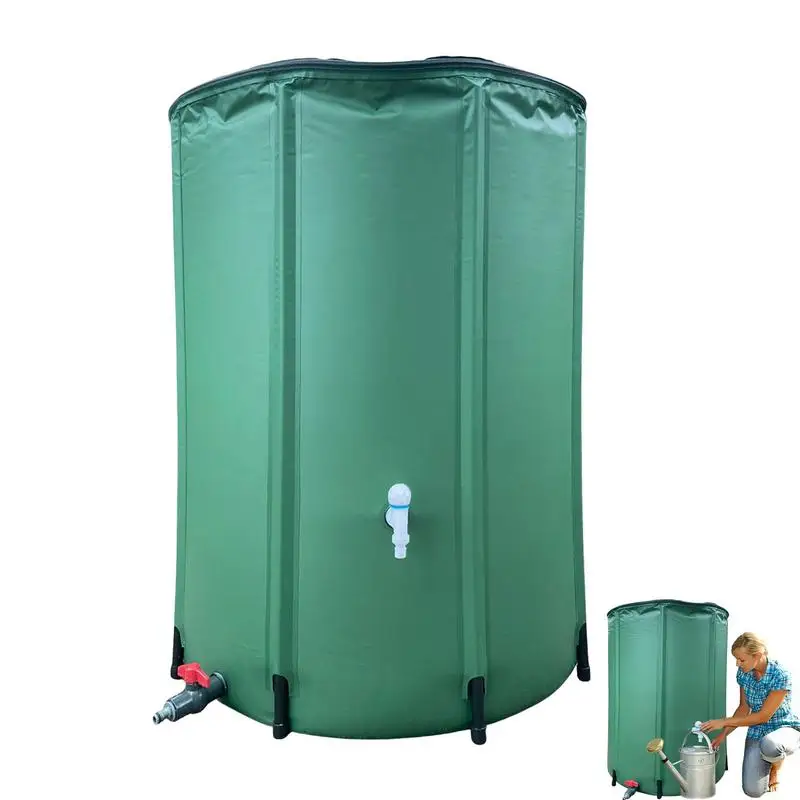 

Rain Barrel Water Collector Portable Collapsible Water Storage Tank Large Capacity Garden Container with for Rain Collection