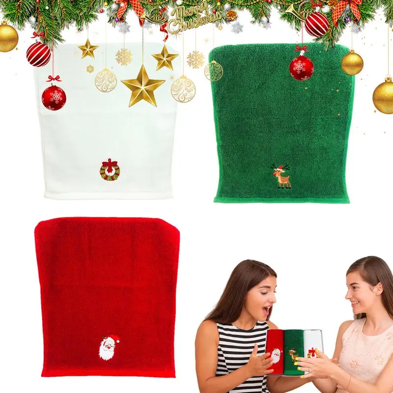 

Christmas Hand Towels Funny Christmas Dish Towels Creative Hand Bath Towels For Home Decoration 3X Absorbent Hand Towels For