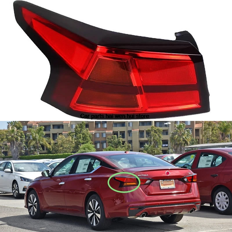 For Nissan ALTIMA 2019 20 2021 Car Accessories outside Taillight Assembly Rear Tail Stop Light Brake Lamp Turn signal Rear lamp