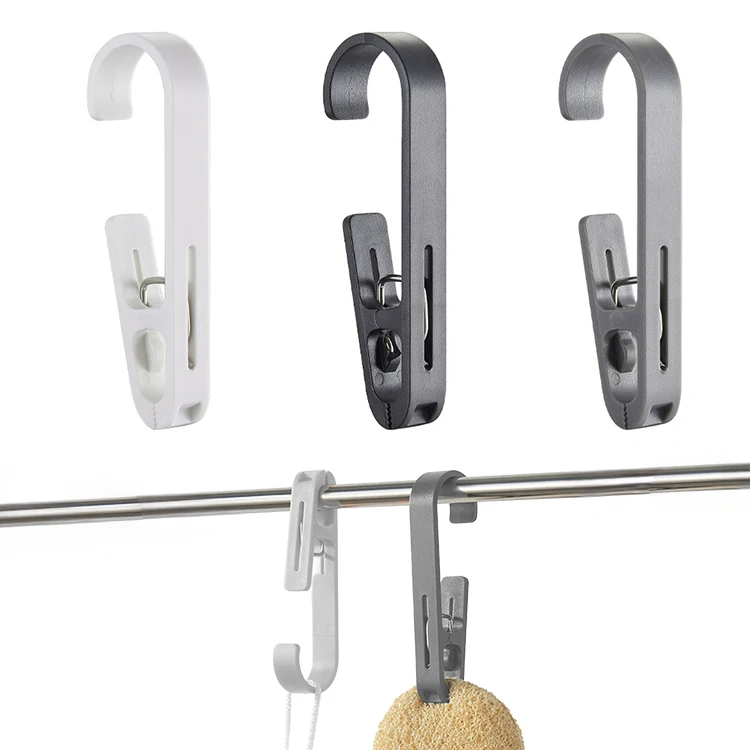 Ganchos Giratorios Grandes para Colgar, 5 Piezas, Organizador de Cortinas de Ducha para Baño, Colgador de Ropa para Balcón, Herramienta de Almacenamiento