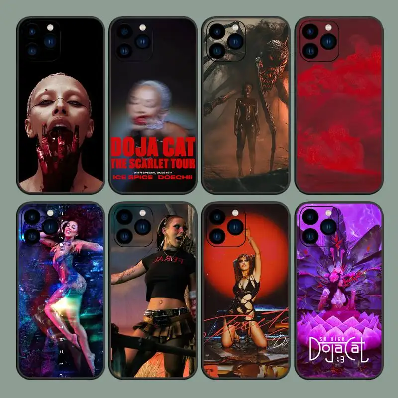 Singer Doja Cat Scarlet Phone Case For iPhone 8 11 12 13 14 15 Mini X XR XS PRO MAX Plus Shell