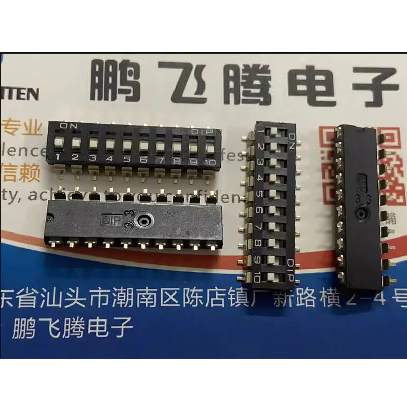 

2PCS/LOTS Taiwan DIP DM-10-V SMD DIP Switch 10 Position 10P Keyboard Flat 2.54mm Pitch