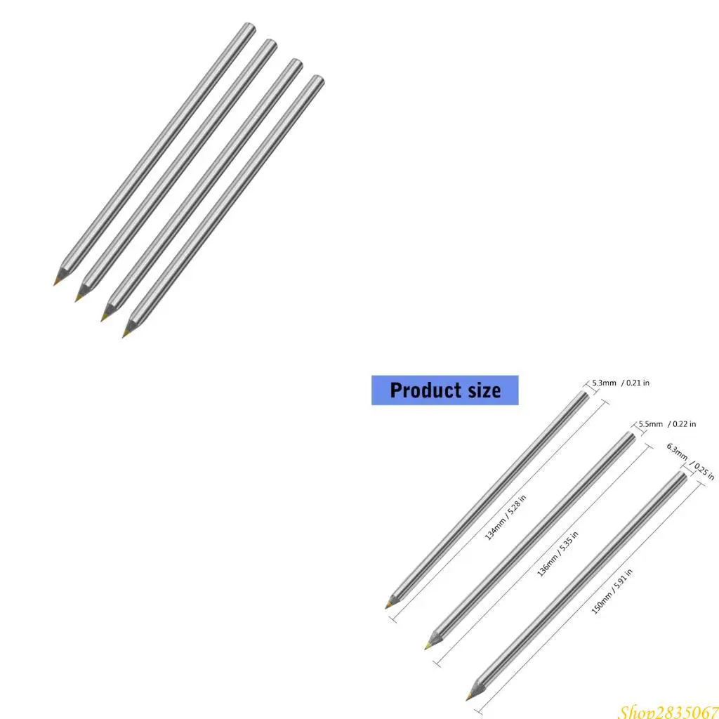 

4pcs Scriber Pen, Marking Engraving Pen Scriber Etching Engraving Pen Hand Tool Solid Construction Glass Scribing Pen 831F