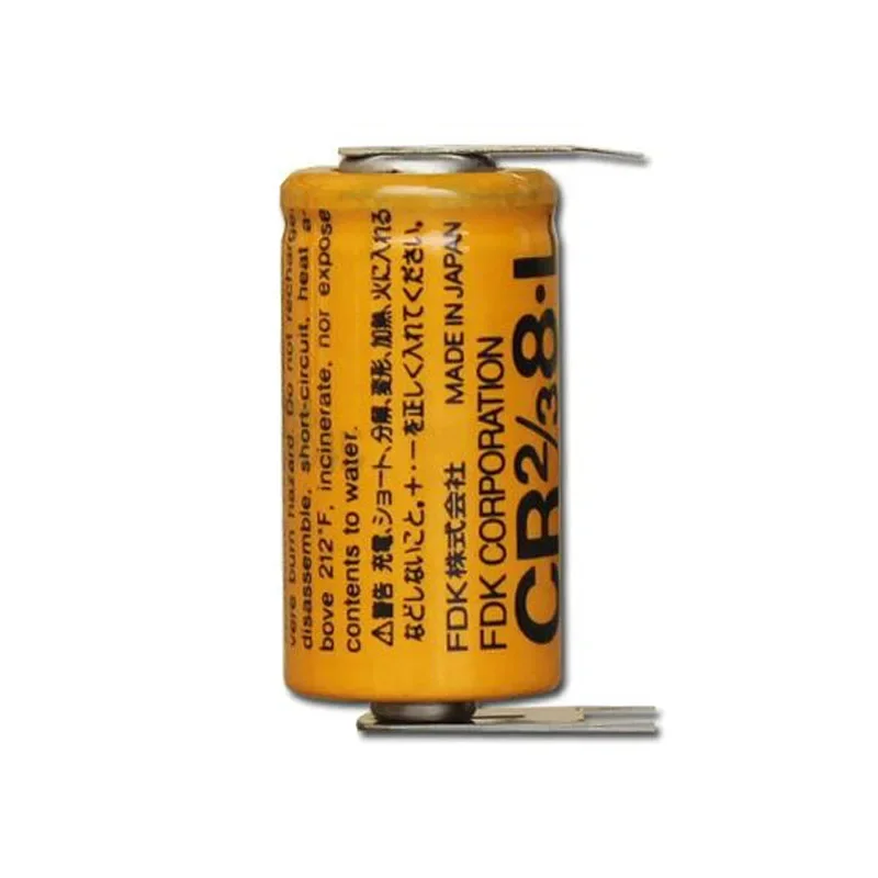 Lot 10PCS Original CR2/3 8.L FUJI FDK CR 2/3AA CR2/3AA 8.L CR2/38.L 3V 2000mAh PLC Lithium Battery with Welding Foot Pins