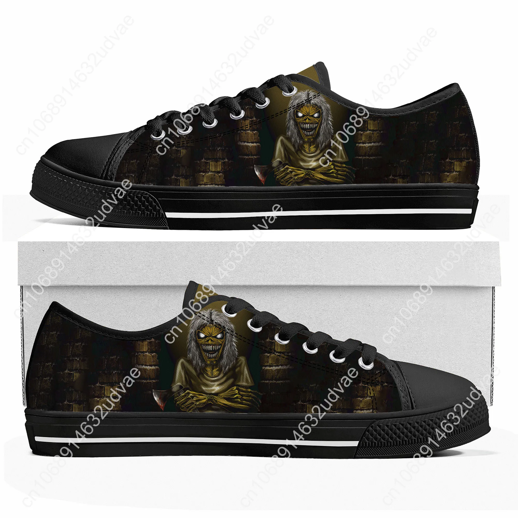 Maidens Heavy Metal Rock Band Singer Music Iron Low Top Sneakers Mens Womens Teenager Canvas Sneaker Casual Custom Made Shoes