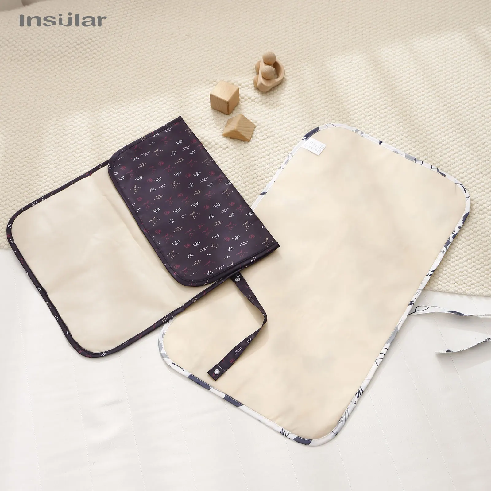 Foldable Baby Diaper Changing Pad Waterproof Newborn Diaper Pad Portable Toddler Changing Table Durable Oxford Baby Diaper Sheet