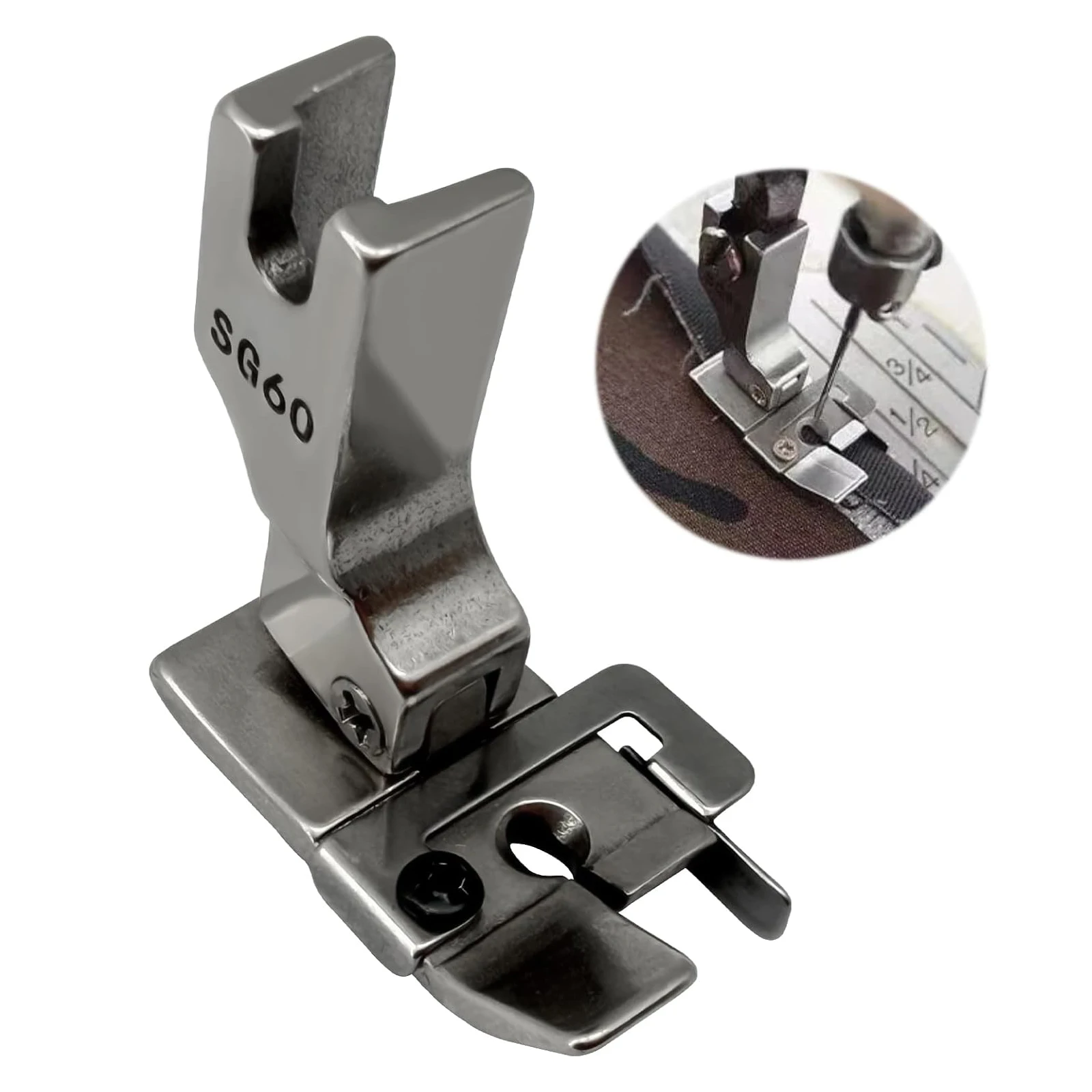 1/4 Inch Seam Foot #SG60 With Metal Guide For Juki TL Series and Other Makes and Models Sewing Machine Accessories