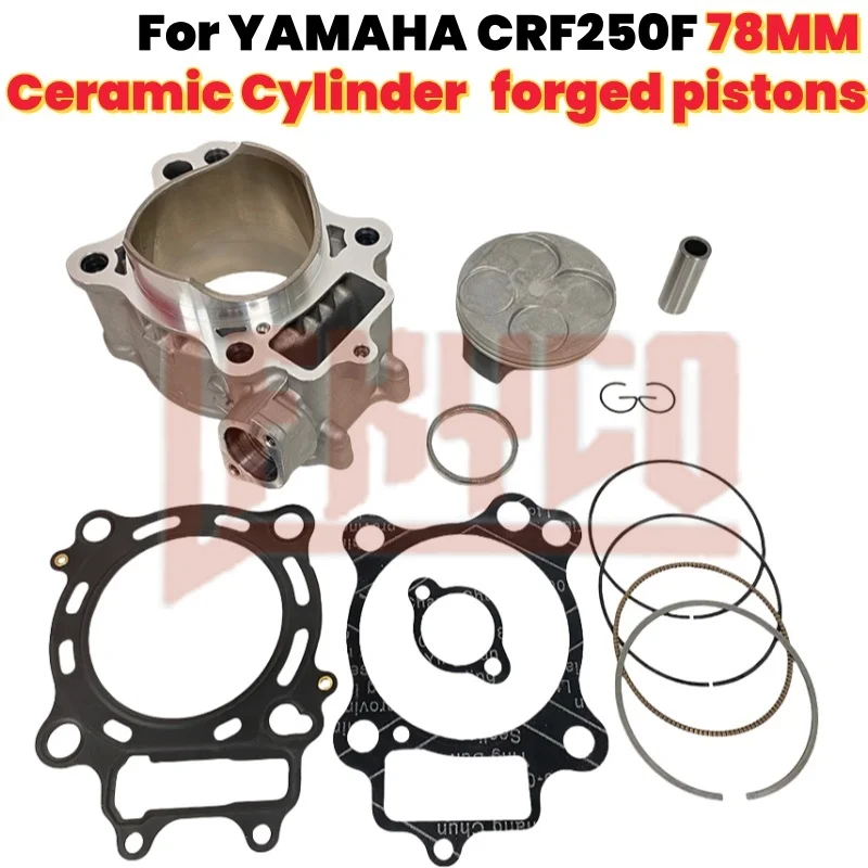 

Motorcycle 78mm Cylinder Piston Gasket Kit Motor For HONDA CRF250R CRF250X CRF 250R 250X 12100-KRN-731 12100-KRN-732 Motoblock