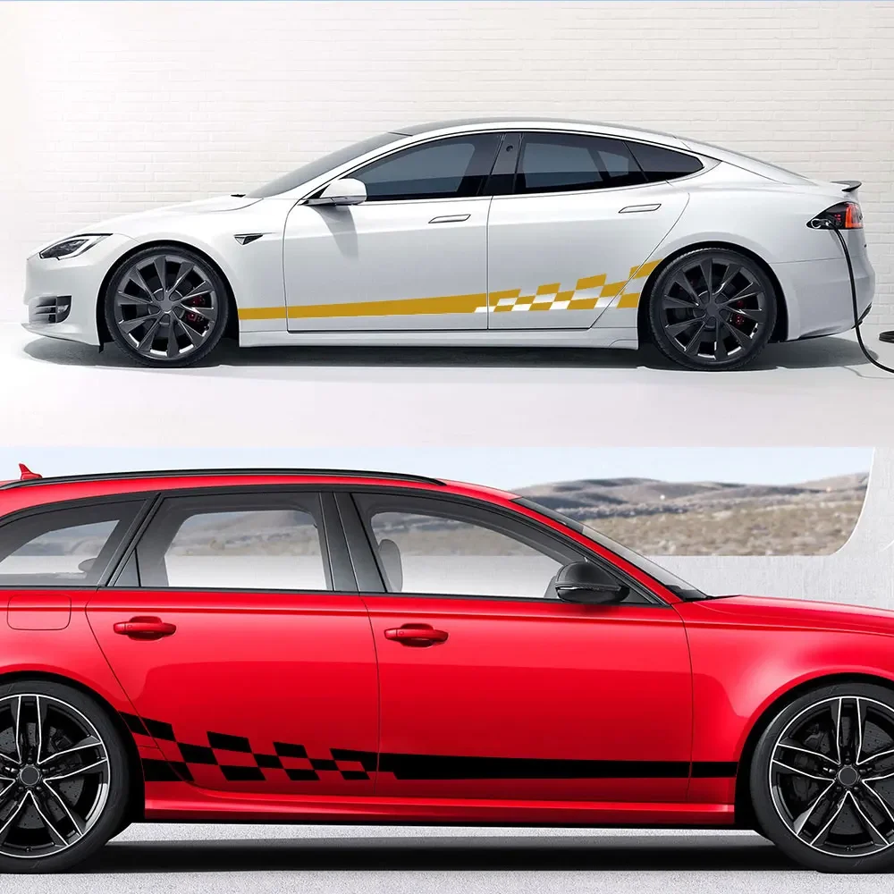2PCS Car Side Stickers For KIA CARENS CARNIVAL CERATO K5 MOHAVE NIRO PICANTO RIO SEDONA SELTOS SPORTAGE STINGER VENGA TELLURIDE