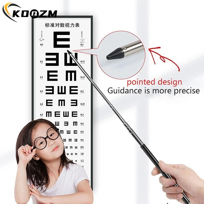 Pointer Stick Classroom Presentation Retractable Extendable For Presenter Handheld Telescopic Teaching Tool Vision Test Stick