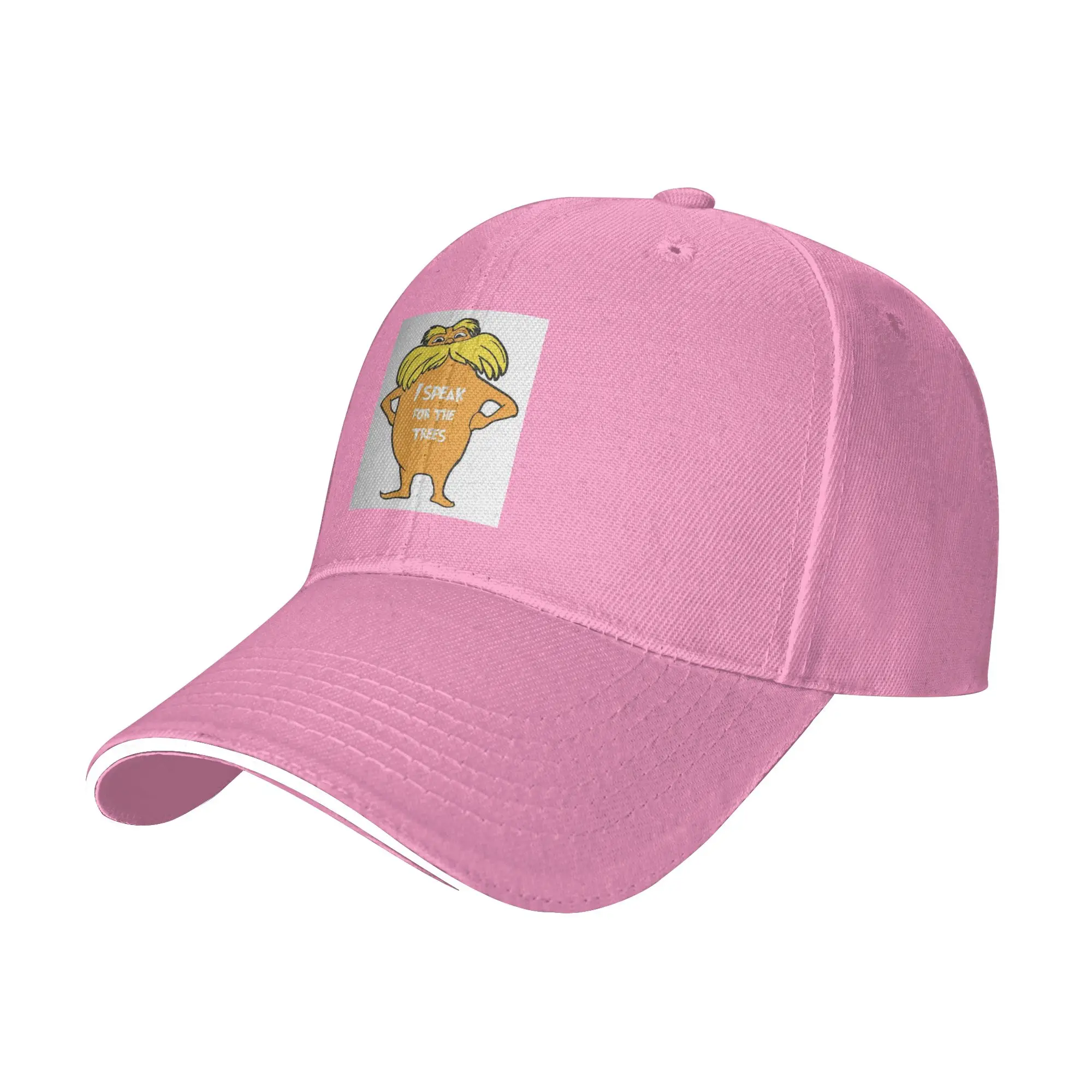Lorax I speak for the trees  Cap Fashion Casual Baseball Caps Adjustable Hat Hip Hop Summer Unisex Baseball Hats Customizable