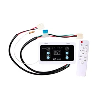 Évaporateur de conversion morte 12V 24V, panneau de commande et télécommande pour A/C, stationnement, climatisation électrique 1