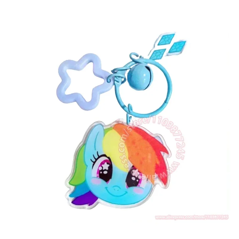 Acrylic Bag Pendant Keychain My Little Pony Series Kawaii Ornaments Anime Peripheral Cartoon Decorative Birthday Present Model