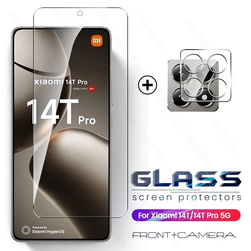 for Xiaomi 14T Pro 5G Glass 2To1 3D Camera Protective Glass Xiaomi14T 14 T T14 Screen Protector on Xiomi Xiaomy Mi14T Mi 14TPro