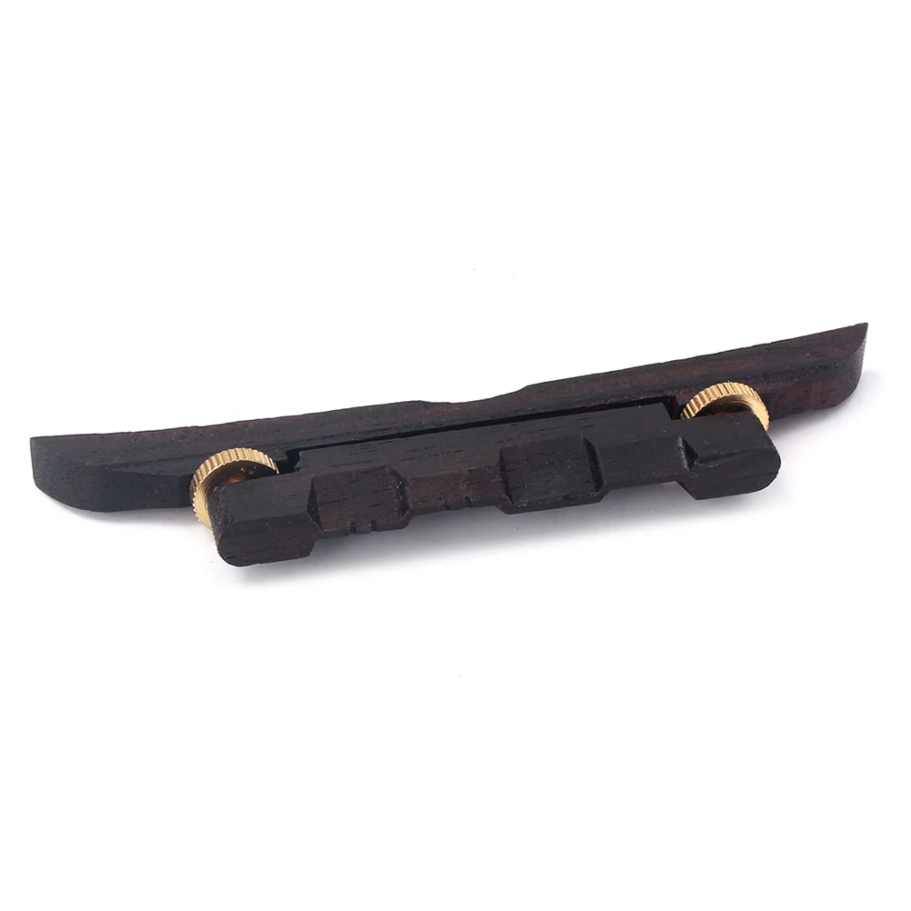 

Mandolin Guitar Bridge Height Adjustable Ebony Lightweight String Action Replacement Guitar Parts Accessories Musical