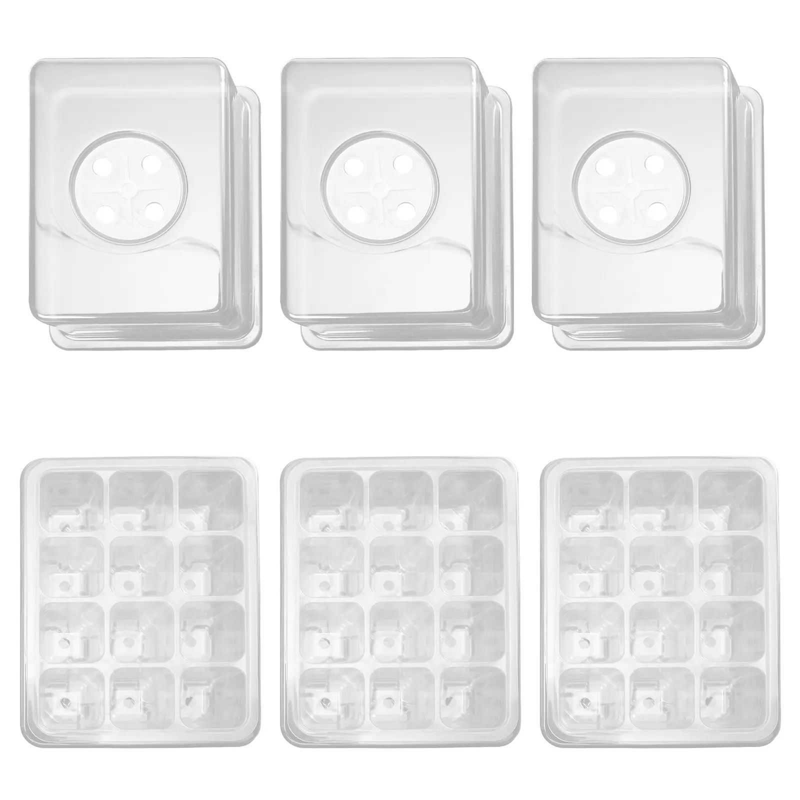 3Pcs Plant Germination Box High Quality Plastic Nursery Tray Multi-Hole Design Waterproof Moisture Proof Garden Planting