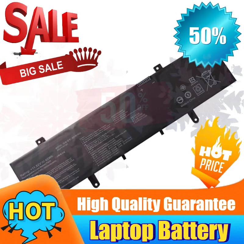 SWZY B31N1632 11.52V 3653mAh 42Wh Laptop Battery for ASUS ZenBook 14 X405 X405U X405UA 3ICP5/57/81 0B200-02540000 0B200-02540000