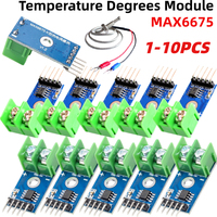 MAX6675 K Type Temperature Measurement Sensor Module Temperature Degrees Module 0℃-1024℃ Measurement GND VCC SCK CS SO