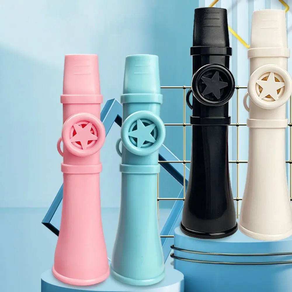 Portable ABS Kazoo Flute Easy To Learn with Lanyard Musical Instruments Joyful British Musical Whistle Toy Boys Girls Gift