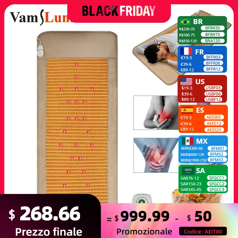 

PEMF Photon Energy Pad Infrared Ray Physiotherapy Group Pulse Magnetic Therapy Chakra Citrine Biological Pad Yoga Massage Pad