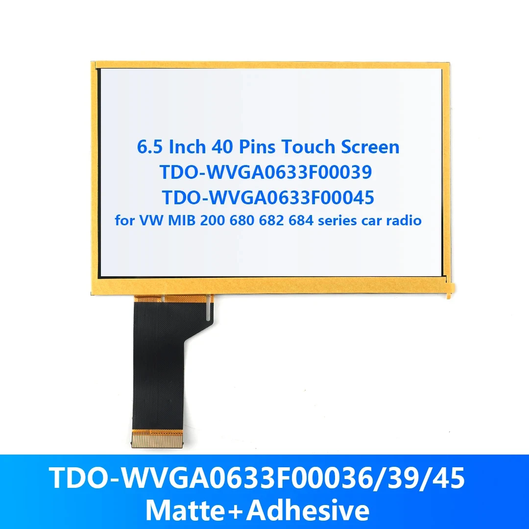 Wholesale 6.5 inch Touch Screen for VW MIB STD2 TDO-WVGA0633F00045 WVGA0633F00039/36 682 200 680 Series Car Multimedia Player