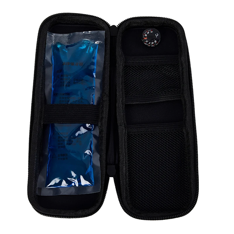 Insulin Cooler Bag Medicine Cooler Box With 4 Ice Packs Portable Insulin Cooling Bag Insulin Case Diabetic Patient Organizer