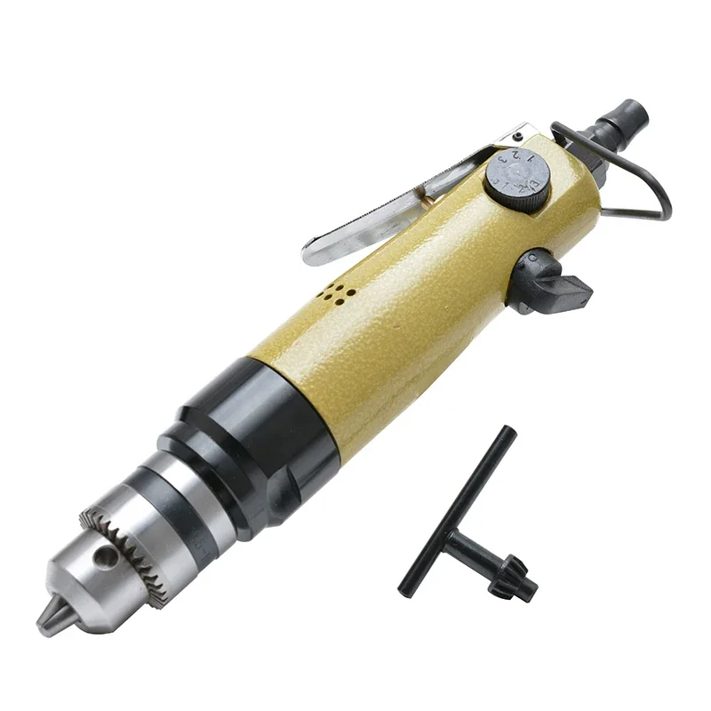 Podoon 10mm Straight Pneumatic Drill with Forward and Reverse Rotation, Industrial-Grade Air Drill, Pneumatic Drill, 3/8 Air Drill