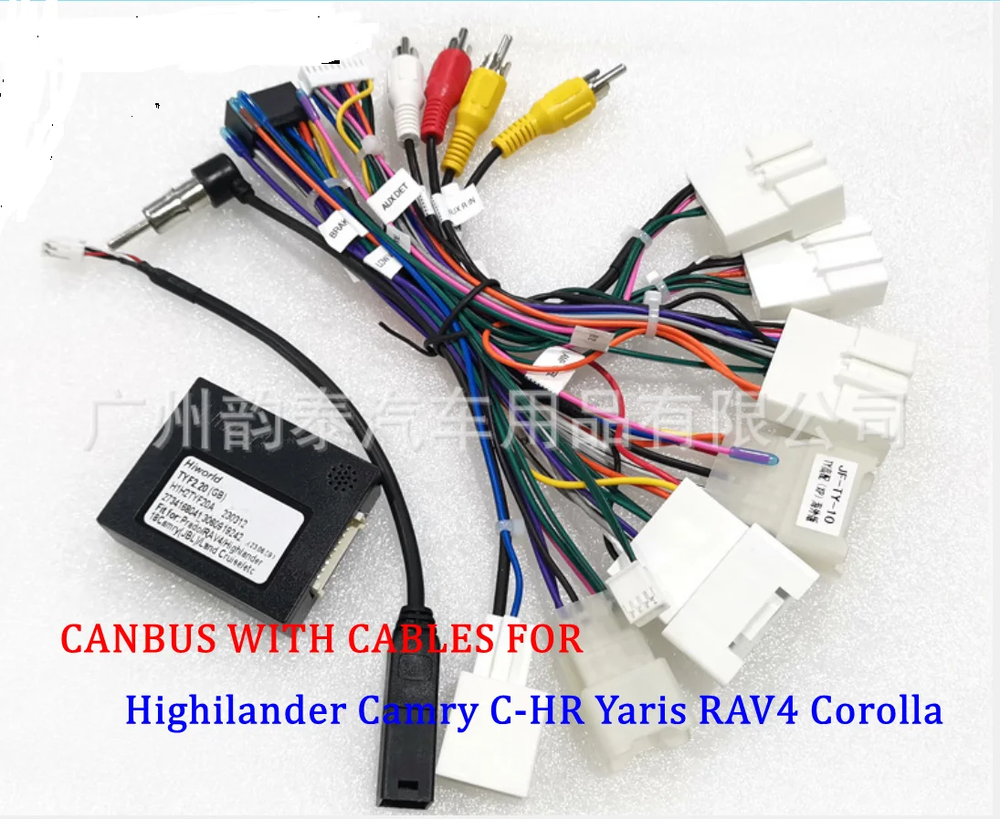 

16-контактный жгут проводов CANBus декодер BOX для Toyota Highilander Camry C-HR Yaris RAV4 Corolla