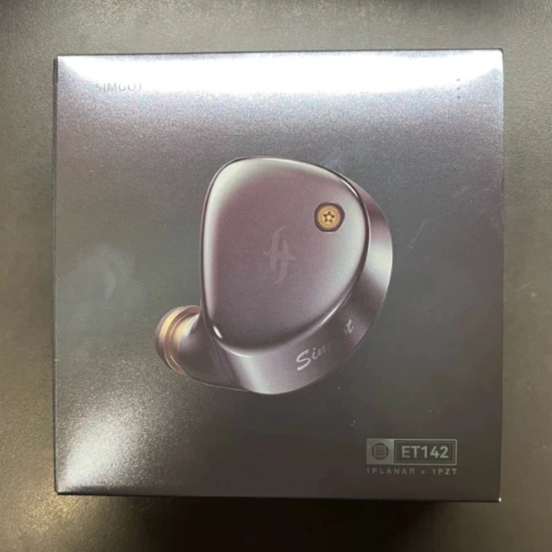 SIMGOT ET142 PZT IEM Earphone Wired Earbuds Large Aperture Dual-Symmetric Magnetic Planar Metal Housing Replaceable Sound Tube