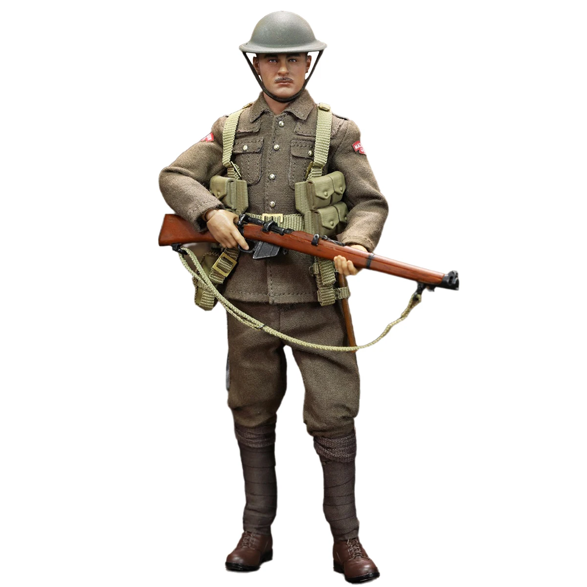 

HiPlay DID, WWI British Infantryman Albert Brown XB80028 Palm Heroes Series, 1/12 Scale Action Figure Collectible
