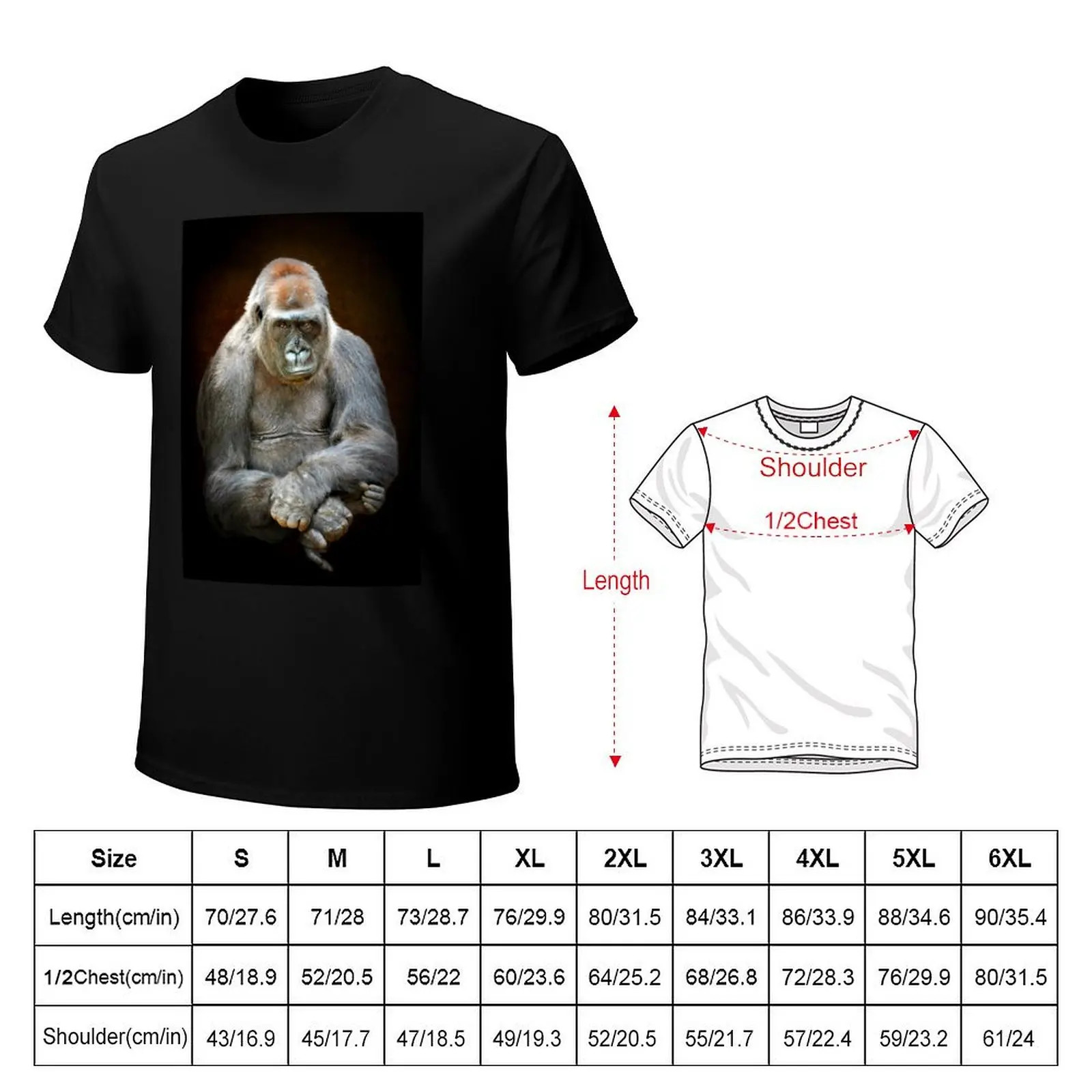 Gorilla T-shirt quick-drying customs Aesthetic clothing tops workout shirts for men