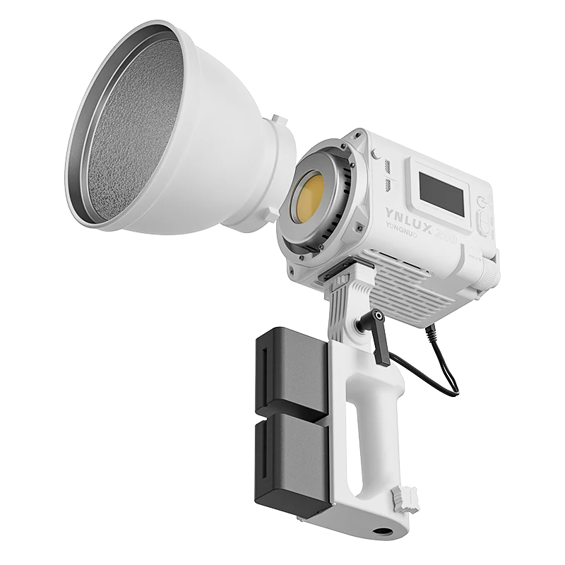 YONGNUO LUX200 YNLUX200 200W 2700K-6500K Bowens Mount Handheld Outdoor LED Light with Handle Power Adapter